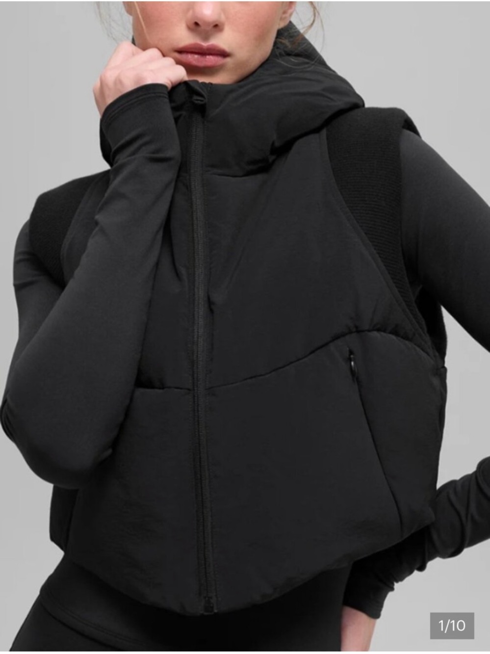 ALO Yoga Black Jacket with Logo Patch